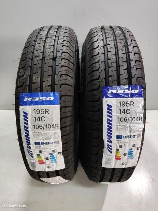 2 pneus novos 195-14c - oferta dos portes