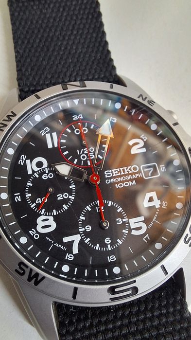 Relógio Seiko cronografo SND377 39mm
