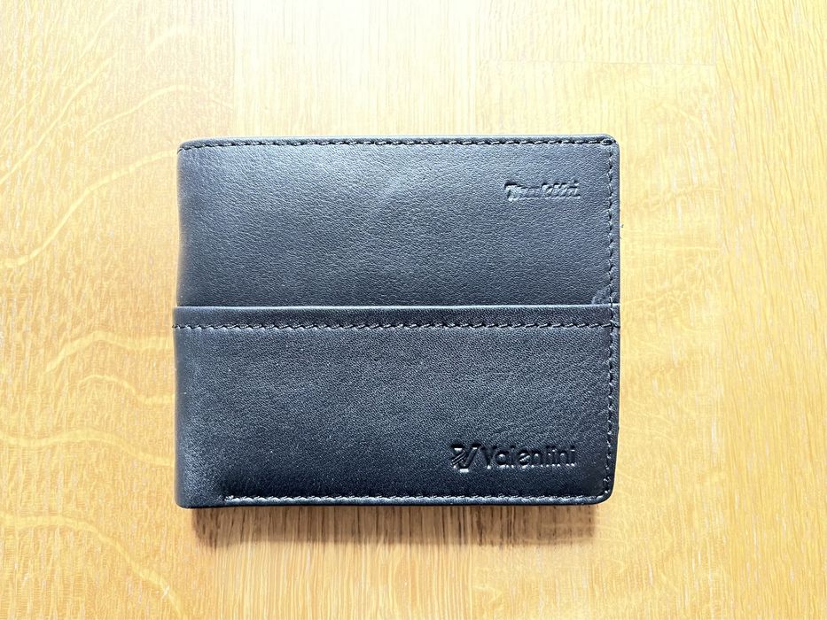 Nowy Portfel Valentini czarny hand crafted