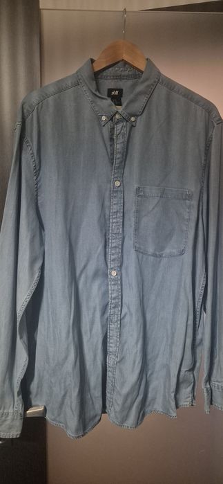 Koszula jeansowa męską H&M rozm XL