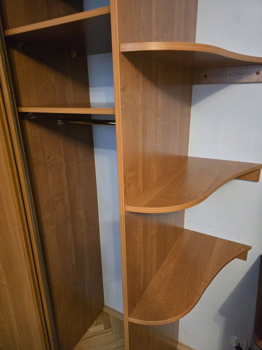 KOMANDOR SZAFA ORYGINAŁ JAK NOWA duża brązowa drzwi przesuwne drewno