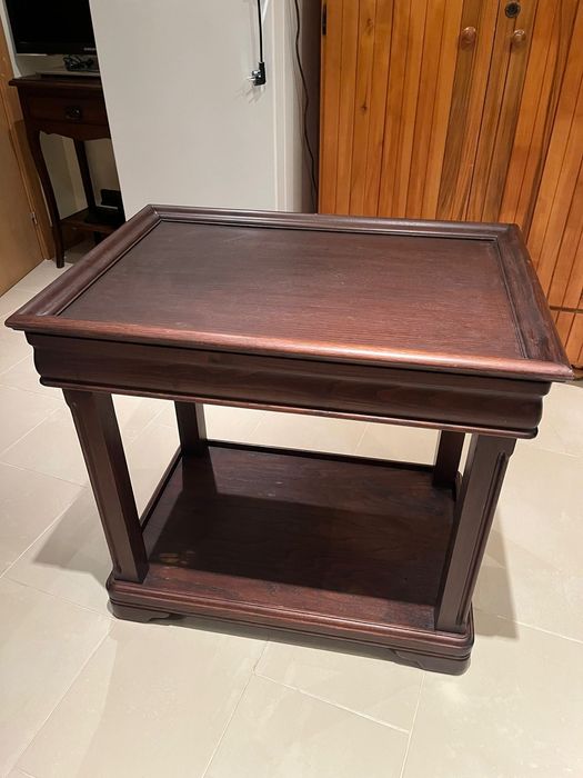 Mesa de chá madeira macica