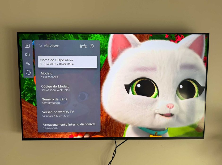 TV LG 55 -  4K uhd - Smart TV - PERFEITO estado