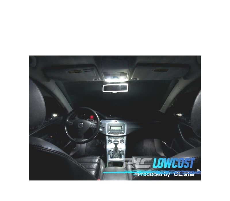KIT COMPLETO 14 LAMPADAS LED INTERIOR PARA VOLKSWAGEN VW PASSAT B6 06-11