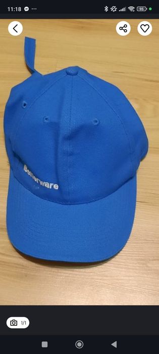 Czapka z daszkiem niebieska