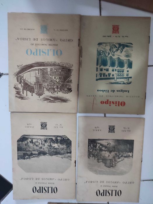 14 Revistas antigas Olisipo - Boletim do Grupo Amigos de Lisboa