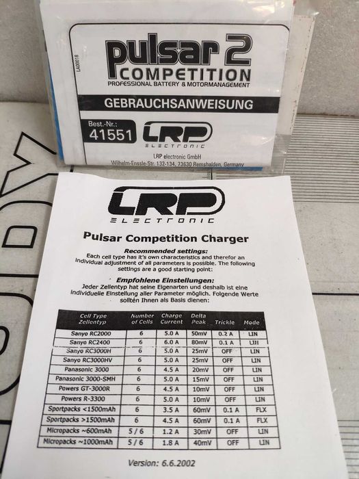 Carregador LRP Pulsar Competition2 Como Novo64551606682498124
