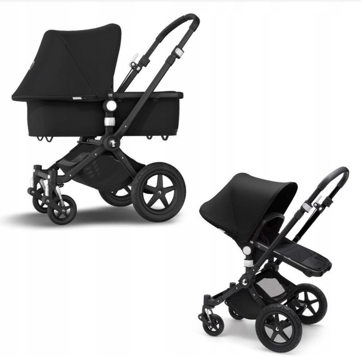 Wózek Bugaboo Cameleon 3 black 2w1+new czarna budka+full akcesoria