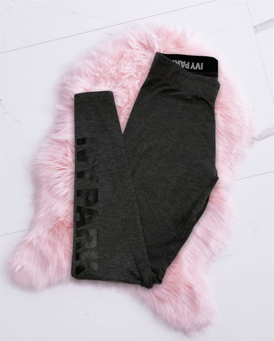 Spodnie dresy legginsy Ivy Park rozmiar S szare