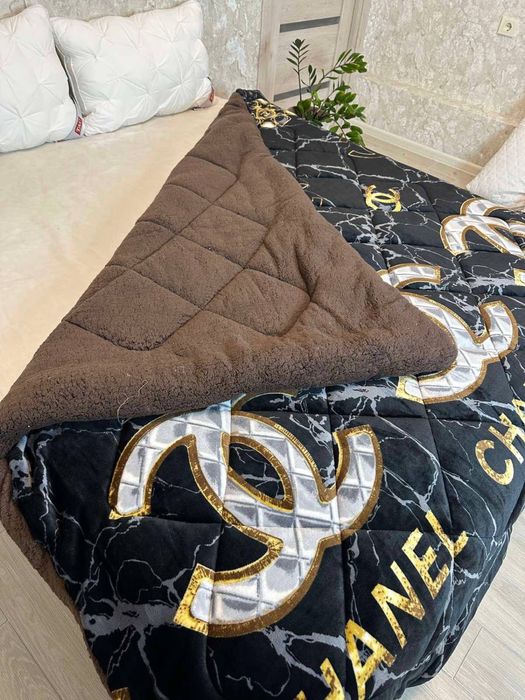 Акція 3 дні! Тепла хутро велюрова ковдра на овчині велюрове покривало