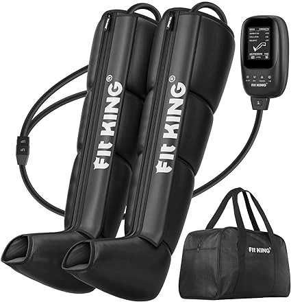 FIT KING - Kompresyjny Masażer Nóg, 8 Poziomów, Rozmiar M
