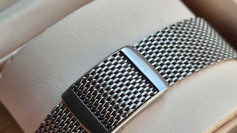 Piękna bransoleta IWC -mesh - piękny delikatny splot - Rzadkość !!!