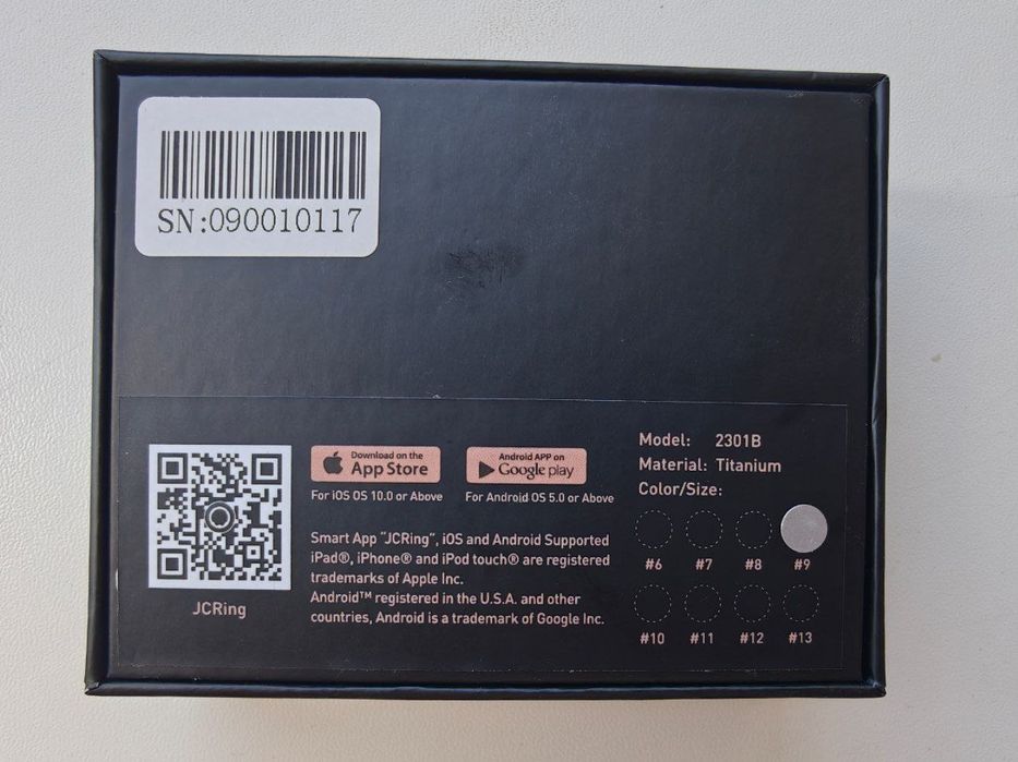 ТЕРМІНОВО. Смарт кільце JCRing 2301b смарт кольцо