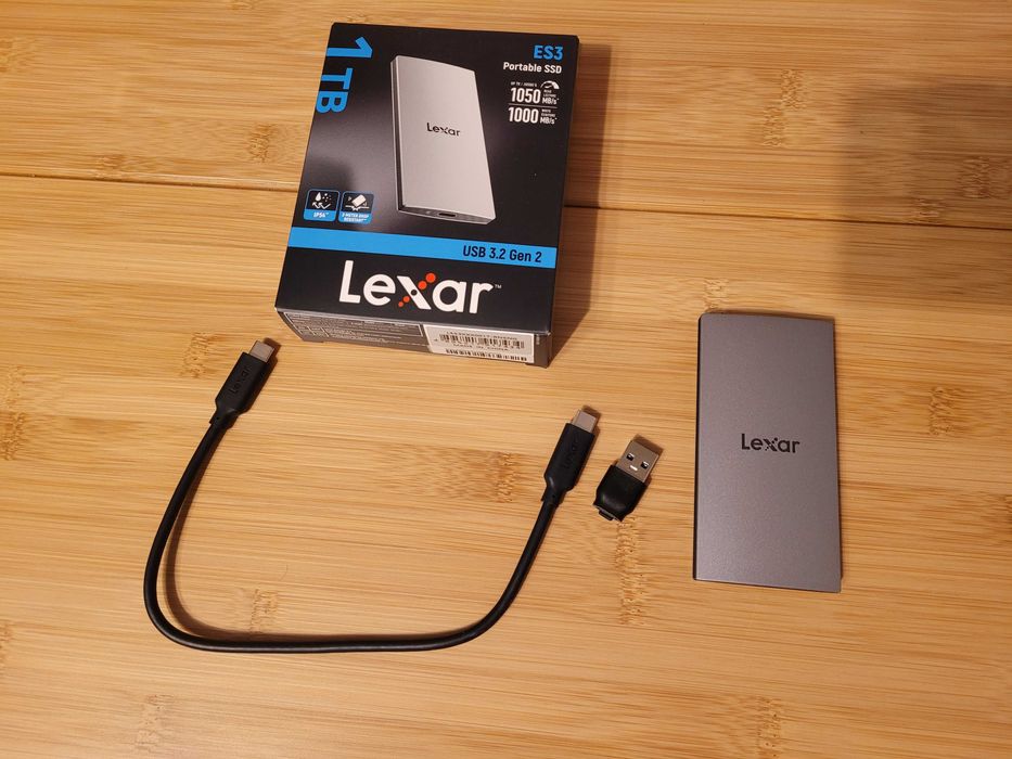 Dysk Przenośny SSD 1 TB Lexar ES3, Praktycznie Nowy GW Producenta