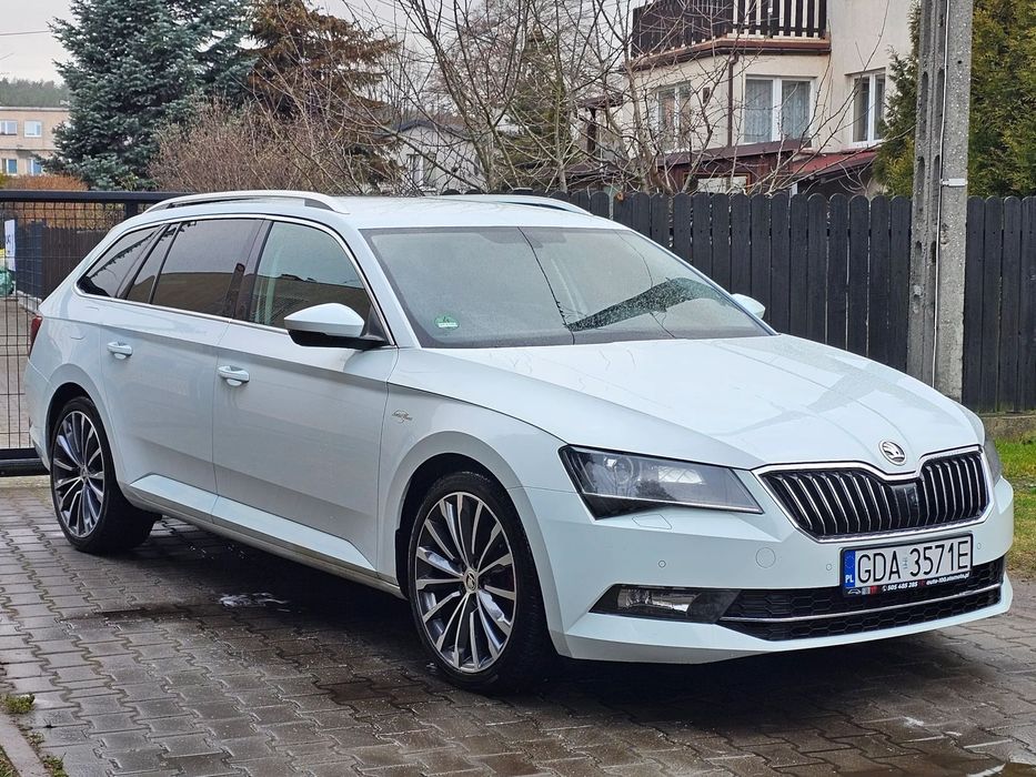 Skoda Superb 190KM DSG/L&K/4x grz.fotel/navi/serwis ASO/2x koła/FULL