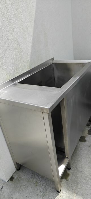 Móvel inox com cuba para hotelaria lavagens gorduras