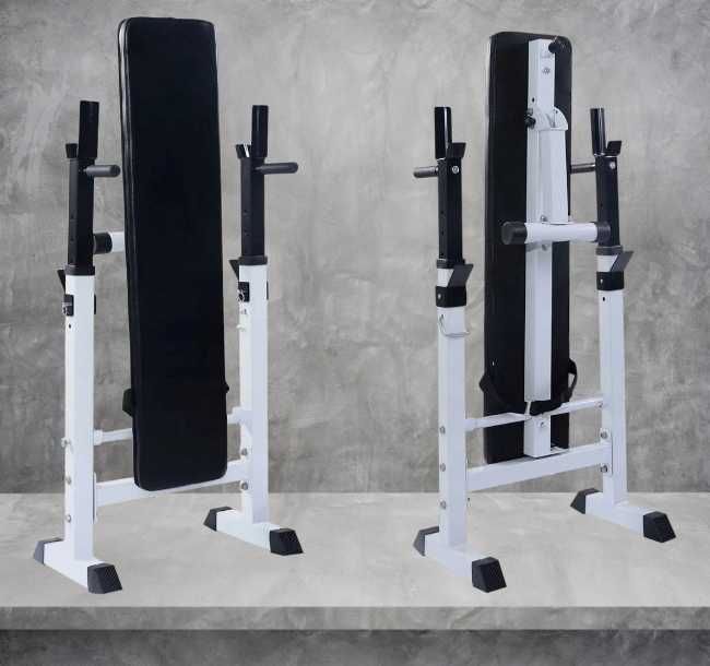 Скамья жима під штангу Лавка жиму + Стійки для преса бруси Лава W2020