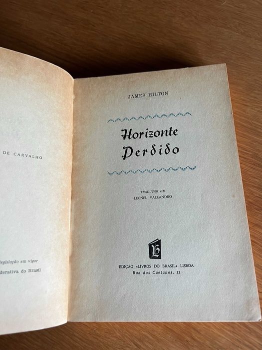 HORIZONTE PERDIDO      James Hilton    edição antiga