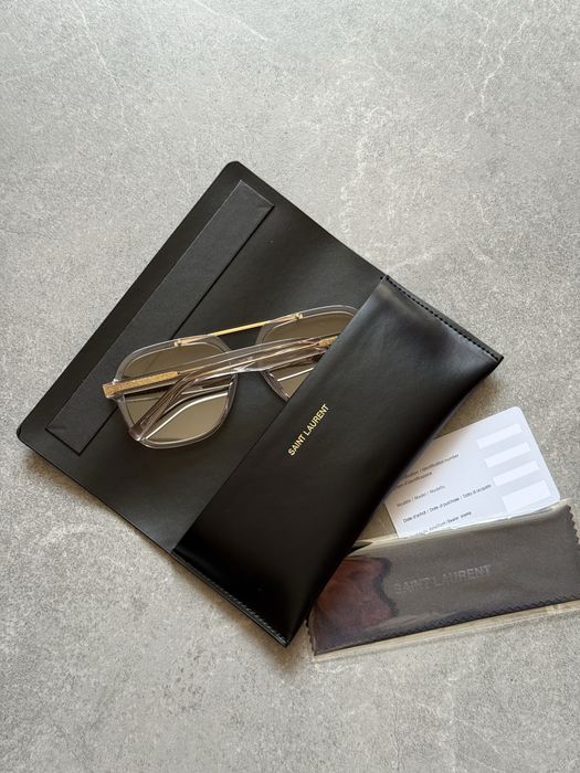 Сонцезахисні окуляри Saint Laurent SL545 солнцезащитные очки сен лоран авіатор авиатор бежеві