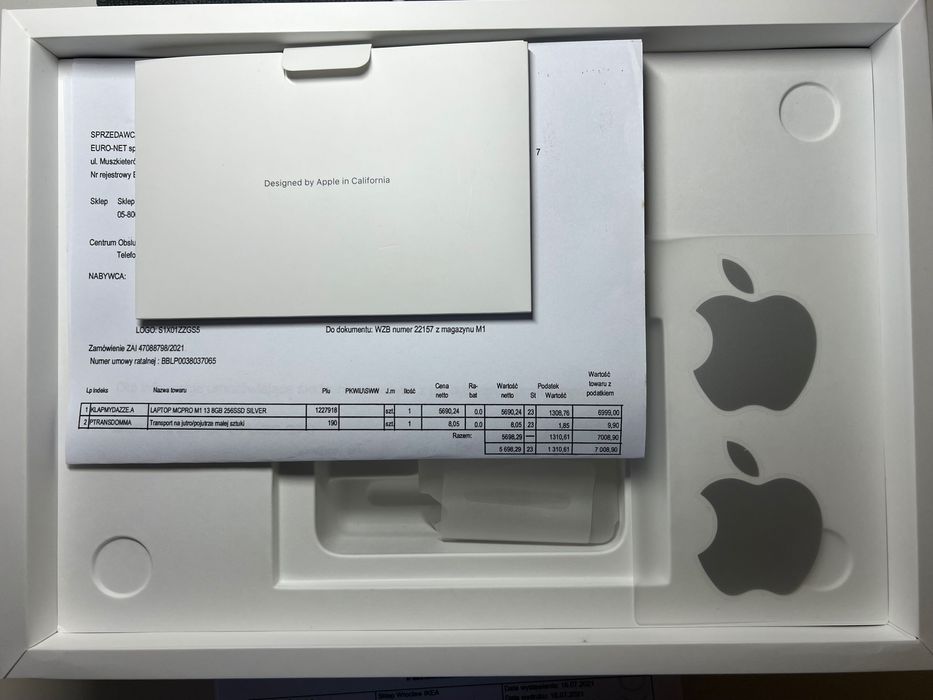 MacBook 13 PRO Perfekcyjny stan, od seniora, bateria  44 cykle