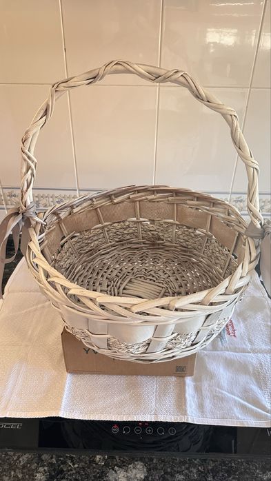 Cesta verga forrado