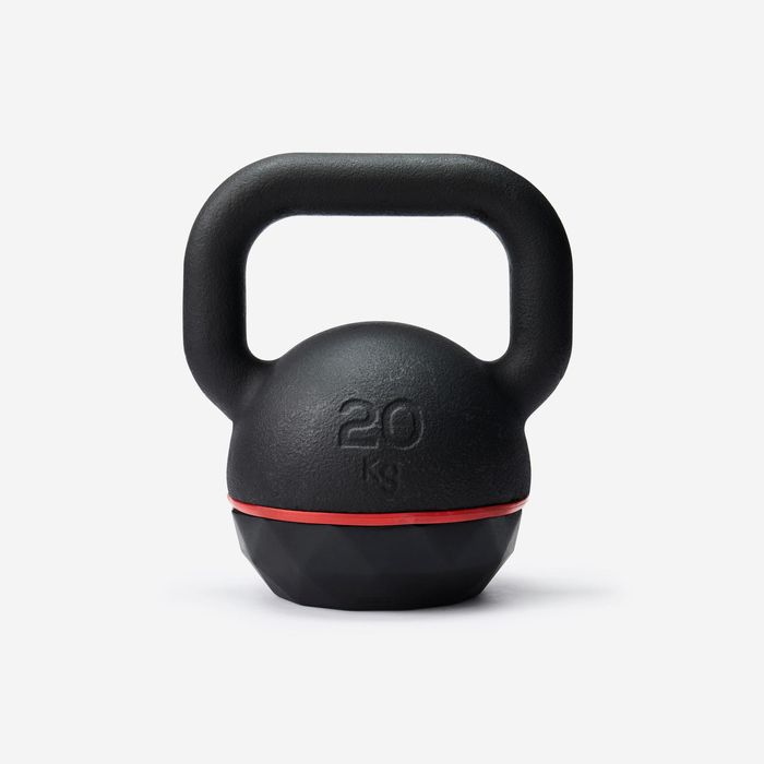 Kettlebell em Ferro Fundido e Base Borracha 20 kg, ferro fundido
