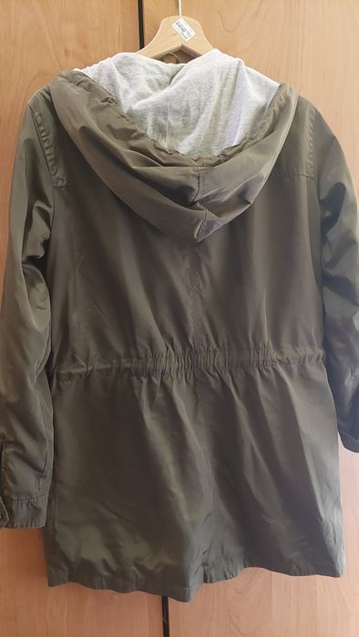 Parka Pull&Bear M 38 khaki oliwkowa ciemna