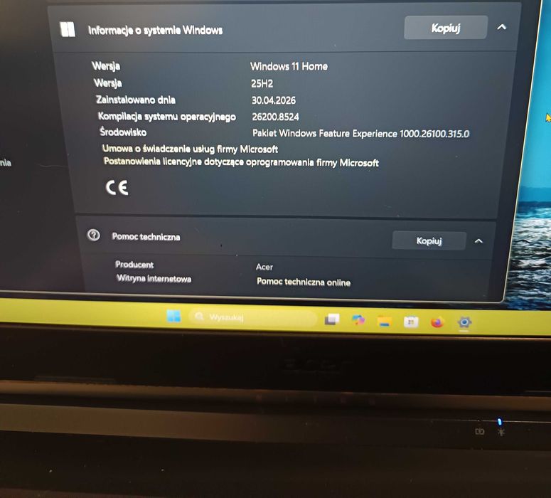 Acer Nitro 5 gamingowy