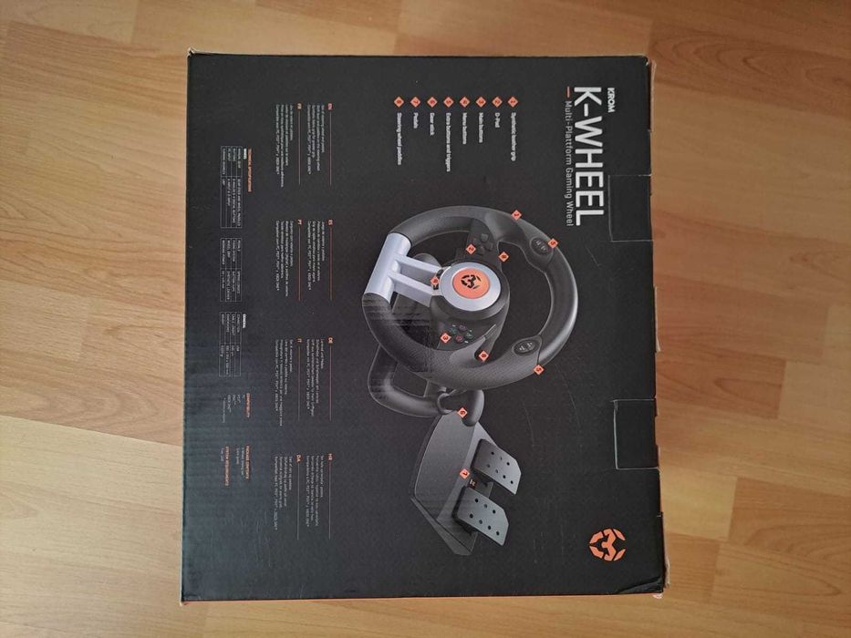 Volante + Pedais KROM K-Wheel