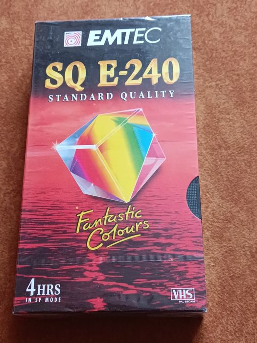 Kaseta VHS nowa, zafoliowana - 4 godz. nagrywania