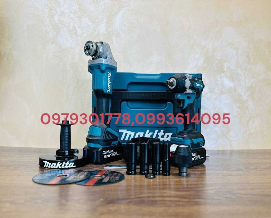 Аккумуляторный Набір 2в1 Makita 36V Гайковерт DTW500 + Болгарка DGA504