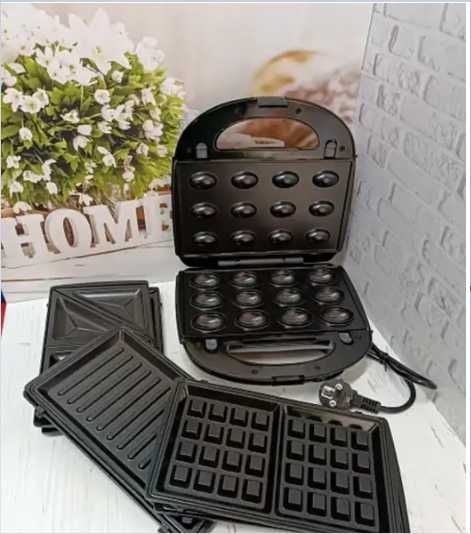 Набір Тостерів 4 В 1 . Купити Гриль вафельниця . мультимейкер