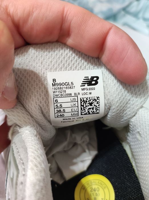 Buty New Balance 990v5 Made In USA (38,5)