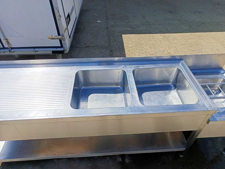 Zlew gastronomiczny nierdzewny