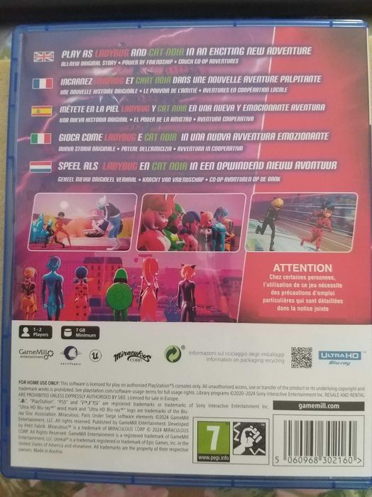gra PS5 game Miraculous: Paris Under Siege Biedronka i czarny kot