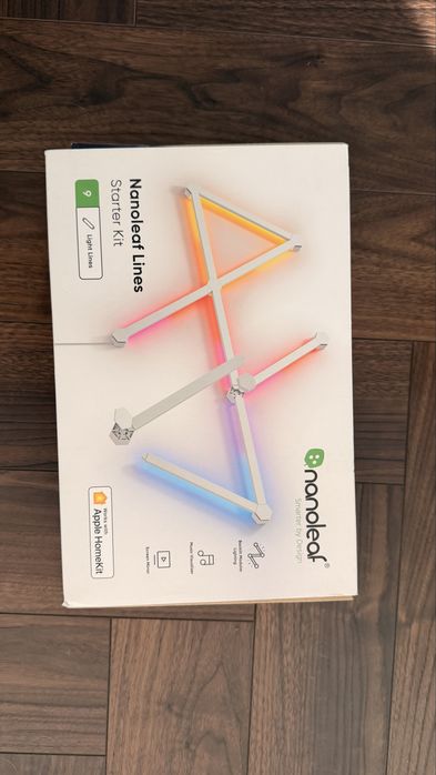 Nanoleaf Lines Starter Kit — 9 LED ліній.  RGB-підсвітка для стіни