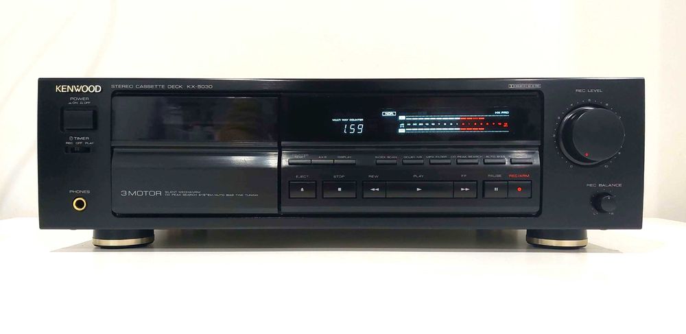 Leitor Ca7 KENWOOD c/3 motores e calibração "Auto-Bias" (Imaculado)64354150167555120