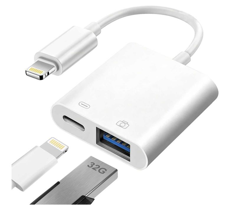 Adapter iPhone do USB OTG MFi Lightning Nowy