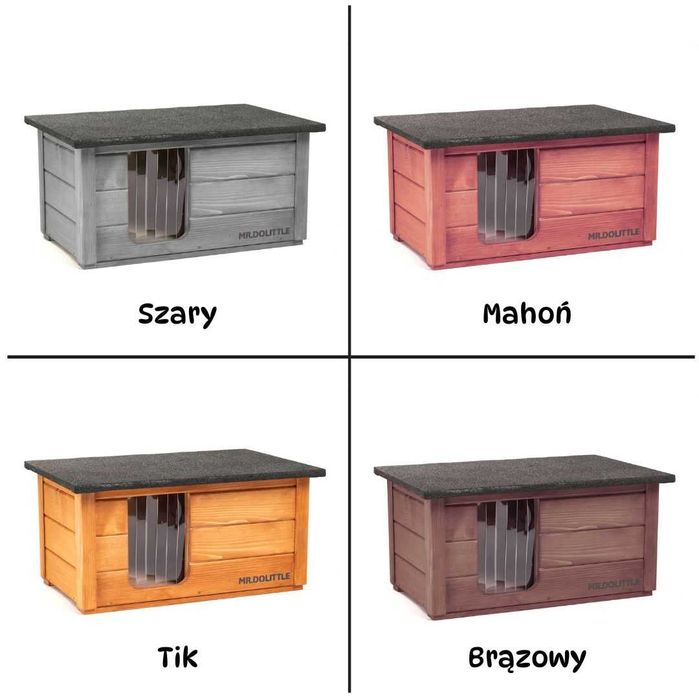 ◼ Ciepła buda dla kota GRATISY ocieplana drewniana DARMOWA WYSYŁKA