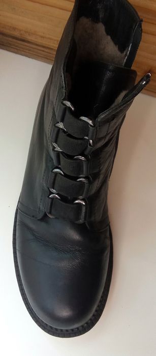 Зимние кожаные женские ботинки Juvkel