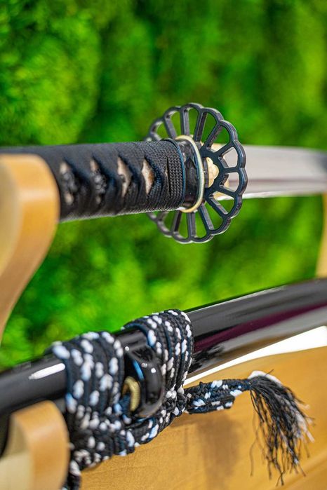 Japoński Miecz Samurajski WAKIZASHI Stal T10 Prawdziwy Hamon OSTRY