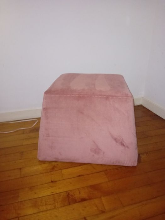 Pufe cor de rosa