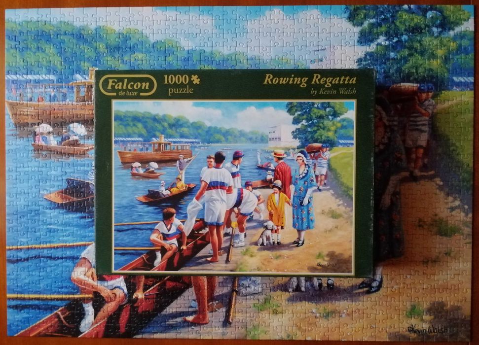 Puzzle FALCON de luxe 1000 - Rowing Regatta by Kevin Walsh kompletne