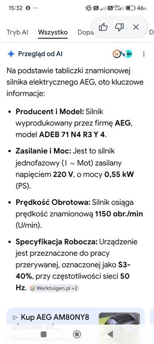 Silnik elektryczny 220v
