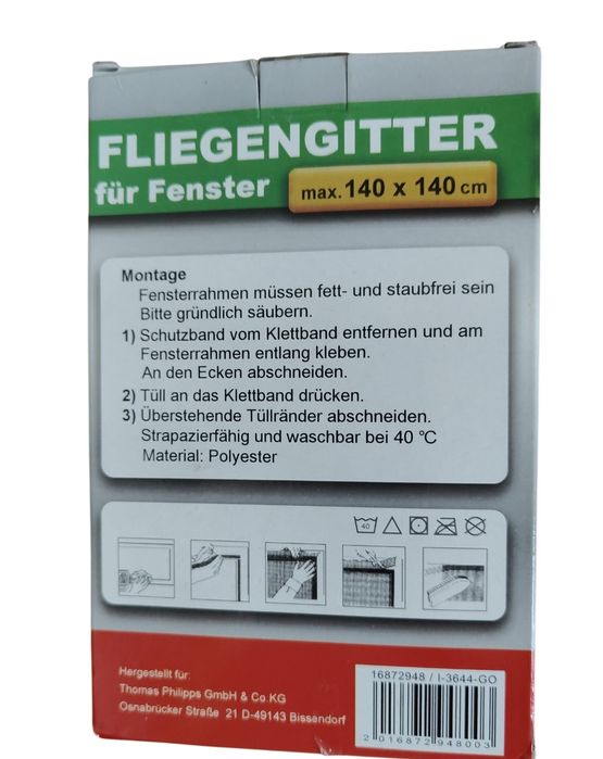 Nowa siatka na okno do przyczepienia na muchy robaki moskitiera 140
