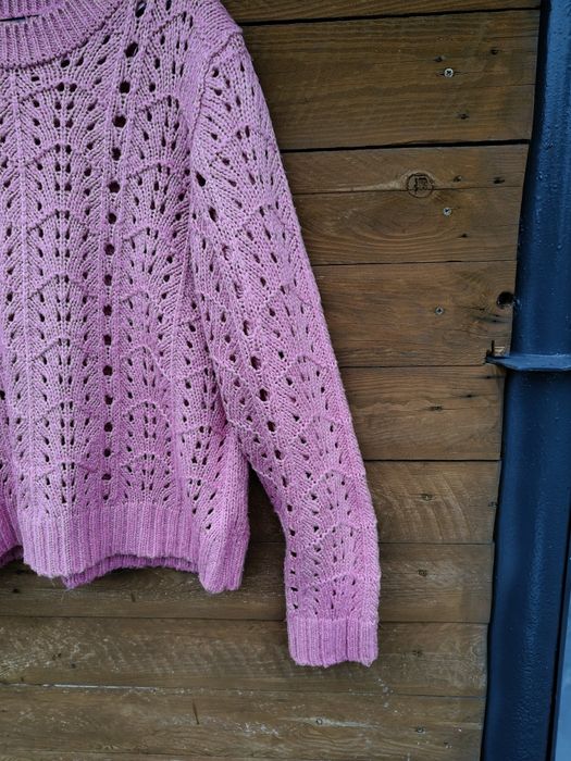 Sweter ażurowy damski