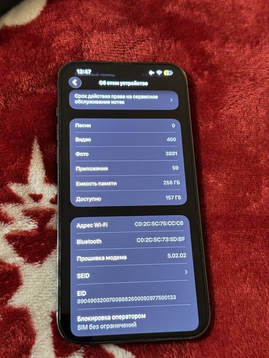 iPhone 13 Pro Max, 256 GB.