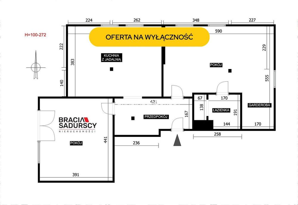2 pok (oddzielne)72m2 na styku Krowodrza/Bronowice