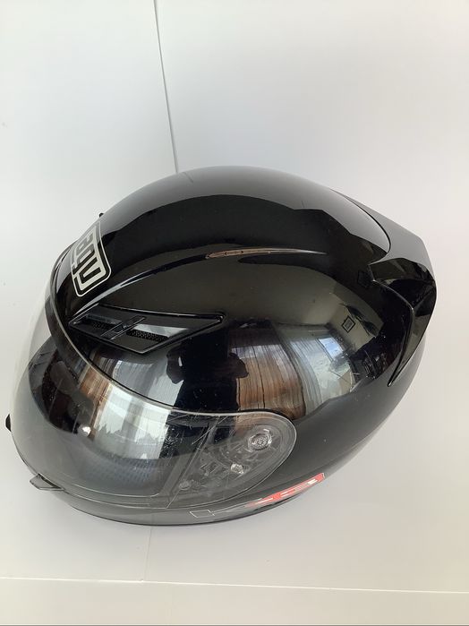 Capacete AGV Preto + auricular Bluetooth