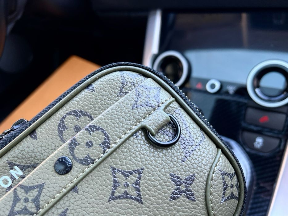 Louis Vuitton Nano alpha сумка мужская зеленая маленькая хаки цвет